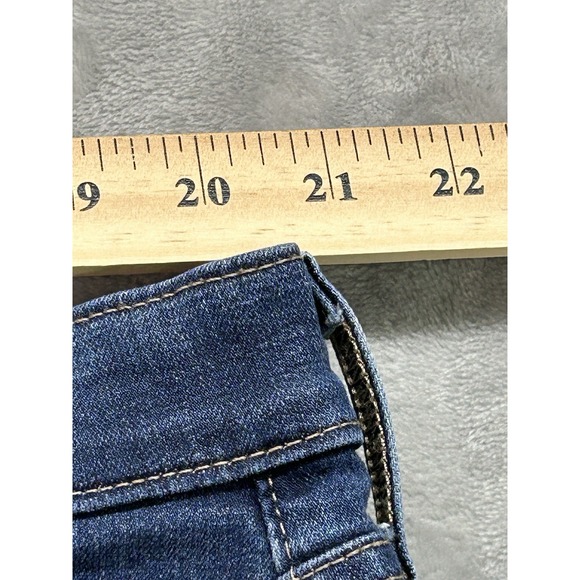 Levis 311 Jeans Womens Plus Sz 22W Blue Shaping Skinny Capri Whiskered Faded - Picture 9 of 13